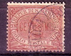 San Marino - 2 Centesimi - (Sass. 26) - Used Stamps