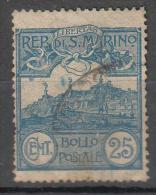 San Marino - 25 Centesimi (Sass. 38) - Used Stamps