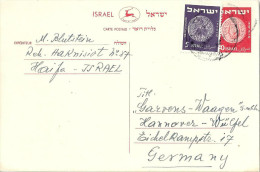 PK  Haifa - Hannover            1955 - Cartas & Documentos