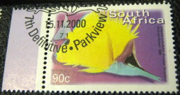 South Africa 2000 Fish Long Nose Butterflyfish 90c - Used - Usati