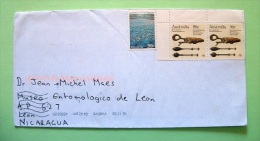 Australia 2009 Cover To Nicaragua - Antarctic Territory - Pancake Ice - Archaeology Artifacts - Briefe U. Dokumente