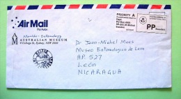 Australia 2009 Cover To Nicaragua - Machine Franking - Return Adress In Sweden - Briefe U. Dokumente