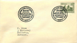 1957  First New York - Göteborg Crossing By M/S Gripsholm  Special Cancel - Lettres & Documents