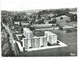 SAINT JEAN DE BOURNAY -VUE GENERALE AERIENNE -PREMIER PLAN : LES NOUVEAUX H. L. M. -Isère (38) -Circulé 1989 - Saint-Jean-de-Bournay