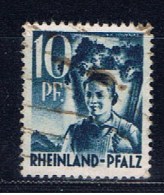 D Rheinland-Pfalz 1947 Mi 3 Winzerin - Renania-Palatinato