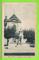PONT DE VEYLE / LE MONUMENT AUX MORTS ET L´EGLISE/ Carte écrite En 1931 - Monumenti Ai Caduti
