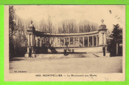 MONTPELLIER / LE MONUMENT AUX MORTS / Carte écrite En 1931 - Monumenti Ai Caduti