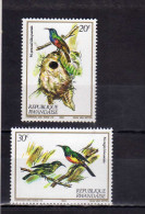 REPUBLIQUE RWANDAISE RWANDA 1983 ANGOLA ROYAL Nectar-sucking BIRDS ANIMALS FAUNA NATURE UCCELLI SUCCHIATORI  MNH - Nuovi