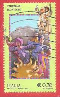 ITALIA REPUBBLICA USATO - 2013 - Folclore Italiano - Carnevale Termitano - € 0,70 - S. 3377 - 2011-20: Usati