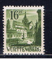 D Württemberg 1947 Mi 6 Mnh Bebenhausen - Wurtemberg