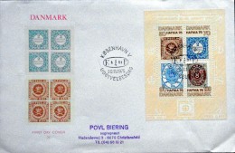 Denmark 1975 HAFNIA 76 Minr.607-10 Block 2 FDC ( Lot  2222+ ) - Hojas Bloque