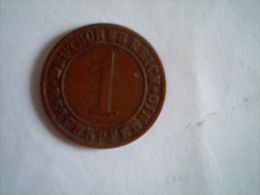 1 Pfennig , Allemagne, 1927 - 1 Rentenpfennig & 1 Reichspfennig