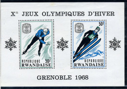 Rwanda ** Bloc N° 10 - J.O. De Moscou (patinage, Ski) - Ungebraucht