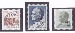 Jugoslawien   MiNr. 1755 - 1757    Siehe Bilder   **   1978 -  2 Scan - Unused Stamps