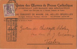 Ixelles - Elsene : Union Des Qeuvres De Presse Catholique  (  2 Scan )  (  Aan De Gemeente Tielen ) - Elsene - Ixelles