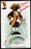 Souvenir De BRUXELLES - Brussel - Carte Fantaisie - Manneken-Pis En Grande Tenue  // - St-Gillis - St-Gilles