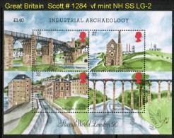 GREAT BRITAIN    Scott  # 1284**  VF MINT NH Souvenir Sheet - Blocs-feuillets