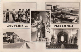 17 MARENNES - Carte Souvenir Multivues - Marennes