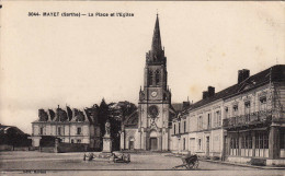 72 MAYET - La Place De L'église - Mayet