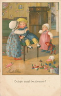 ENFANTS - Jolie Carte Fantaisie Enfants Avec Jouets Poupée Polichinelle Signée PAULI EBNER - Ebner, Pauli