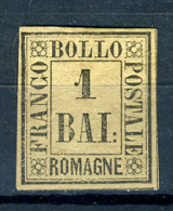 1859 - Antichi Stati - Romagne -   Sass. Nr. 2 - MLH (*) Linguellato - (Signed BIONDI) - € 100.00 (N001...) - Romagne