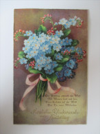 AK/Bildpostkarte 1933 Blumenstrauß "Herzlichen Glückwunsch Zum Muttertag" HWB Ser 4687 Import "Werdet Rundfunkteilnehmer - Festa Della Mamma