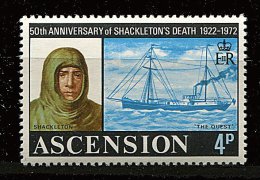 Ascension ** N° 162 - L' Explorateur  Shackleton. Le "Quest" Londres - Ascensión