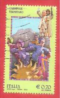 ITALIA REPUBBLICA USATO - 2013 - Folclore Italiano - Carnevale Termitano - € 0,70 - S. 3377 - 2011-20: Oblitérés