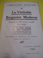 La Véritable Baignoire Moderne / Compagnie Anglaise/The Paris Earthenware C° Ltd/LONDON/Vers 1930       CAT53 - Kataloge