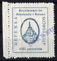 Montcada Y Reixac  ( Barcelona) -  Atur Forços  -  10 Cts.- Sofima  8  Edifil  17   Spain Civil War - Emissions Républicaines