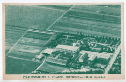 Brétigny-sur-Orge, établissement L. Clause, Graines D'élite, Publicité, Demande De Catalogue, Vue Aérienne, 2 Scans - Bretigny Sur Orge