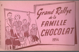 Buvard Grand Rallye De La FAMILLE CHOCOLAT De 1954 - Chocolade En Cacao