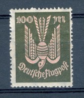 1922 / 23   N°  14 AÉRIENNE 100 M  DEUTFCHEFLUGPOFT  NEUF * GOMME  DOS  CHARNIÈRES - Luft- Und Zeppelinpost