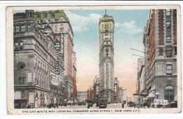 PO6864# NEW YORK CITY - THE GAY WHITE WAY LOOKING TOWARDS 42 Nd Street - TRAMWAY  VG 1920 - Transports