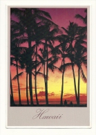 Cp, Etats-Unis, Hawaï, Sunset In Hawaiian Skies, Voyagée 1986 - Autres & Non Classés