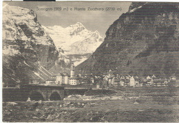 SONOGNO E MONTE ZUCCHERO, PANORAMA, B/N  N/V,  FORMATO  9 X 14, - Sonogno