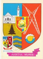 MURES COUNTY COAT OF ARMS, CM, MAXICARD, CARTES MAXIMUM, 1978, ROMANIA - Other & Unclassified