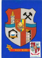 BAIA MARE CITY COAT OF ARMS, CM, MAXICARD, CARTES MAXIMUM, 1980, ROMANIA - Otros & Sin Clasificación