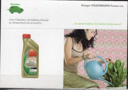 Carte - PUB - Groupe Volkswagen France - Protection De De L´environnement - Recyclage - Werbepostkarten