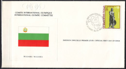 Lettre 1er Jour  Theme  JEUX OLYMPIQUES  Annee 1980 - Brieven En Documenten