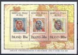 1993 ISLANDE BF 14** Timbre Sur Timbre - Blokken & Velletjes