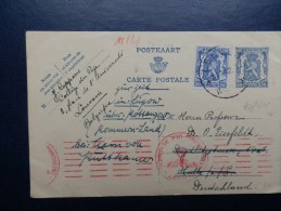 40/401   CP  1942  POUR ALLEMAGNE    CENSURE  ALLEMAGNE - Guerra '40-'45 (Storia Postale)