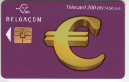 Télécard De 200.BEF. / 4,98 € - BELGACOM - Expire 31/01/2004. - 2 Scannes. - Altri – Europa