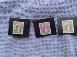 SANTI Sweden Sverige RELIGIONE 1951 Sancta Brigitta N.3 Valori 12 + 15 +15 Dentellato Da 3 Lati - Unused Stamps