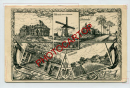 DESSIN-MOULIN A VENT-WINDMUEHLE-WERVIK-Ho Llebeke-Kortevilde-Carte Allemande-Guerre-14-18-1W K-BELGIEN-FLANDERN-Feldpo S - Wervik