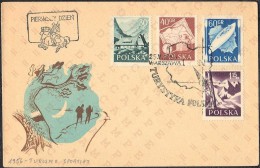 POLSKA / POLLAND - TURYSTYKA POLSKA 25-05-1956 - TOURISM - MICHEL 966/969 - FDC - Lettres & Documents