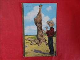 Cowboy Butchering Texas Jack Rabbit 1949 Cancel    Ref 1204 - Autres & Non Classés