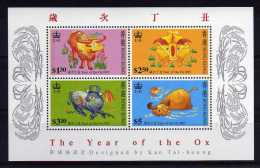 Hong Kong - 1997 - Chinese New Year/Year Of The Ox Miniature Sheet - MNH - Nuevos