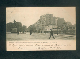Paris  - Bullier ( Bal ) Et Perspective Du Boulevard St Saint Michel ( Animée P.L. N°5) - Arrondissement: 14