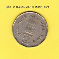 INDIA    2  RUPEES  2001 B  (KM # 154.4) - India